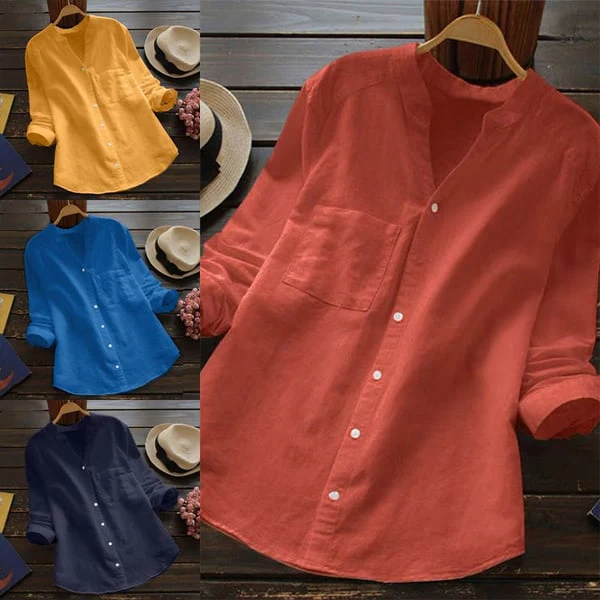 Blouse dames linnen – Marcela