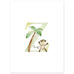 Artfulprints Poster Letter Z kindernaam – 30×40 cm – Meerkleurig Artfulprints Poster Letter Z kindernaam – 30×40 cm – Meerkleurig
