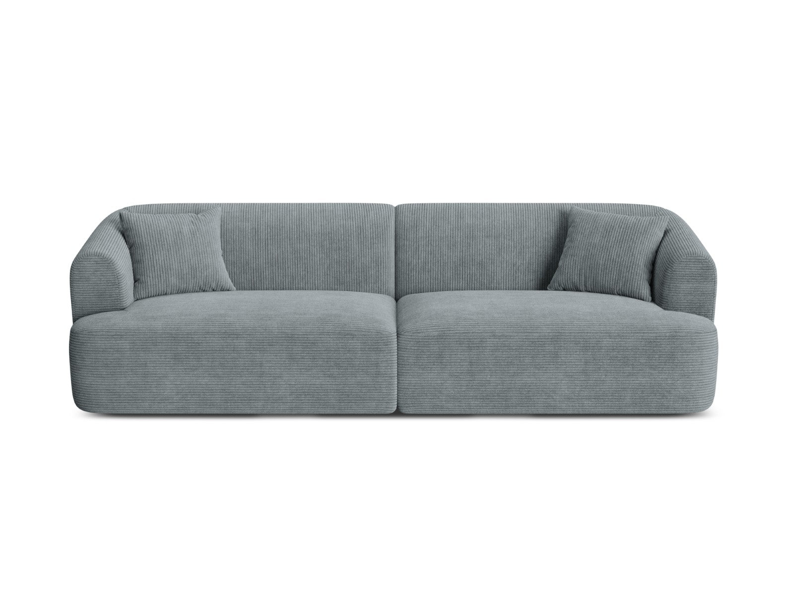 Cosmopolitan Design Modulaire bank Campi 4-zits, ribfluwelen donkergri