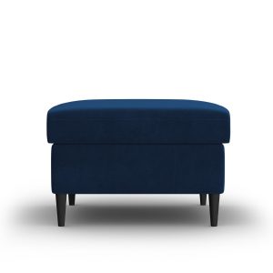Cosmopolitan Design Poef Kyoto flueel koningsblauw – 70x70x45cm