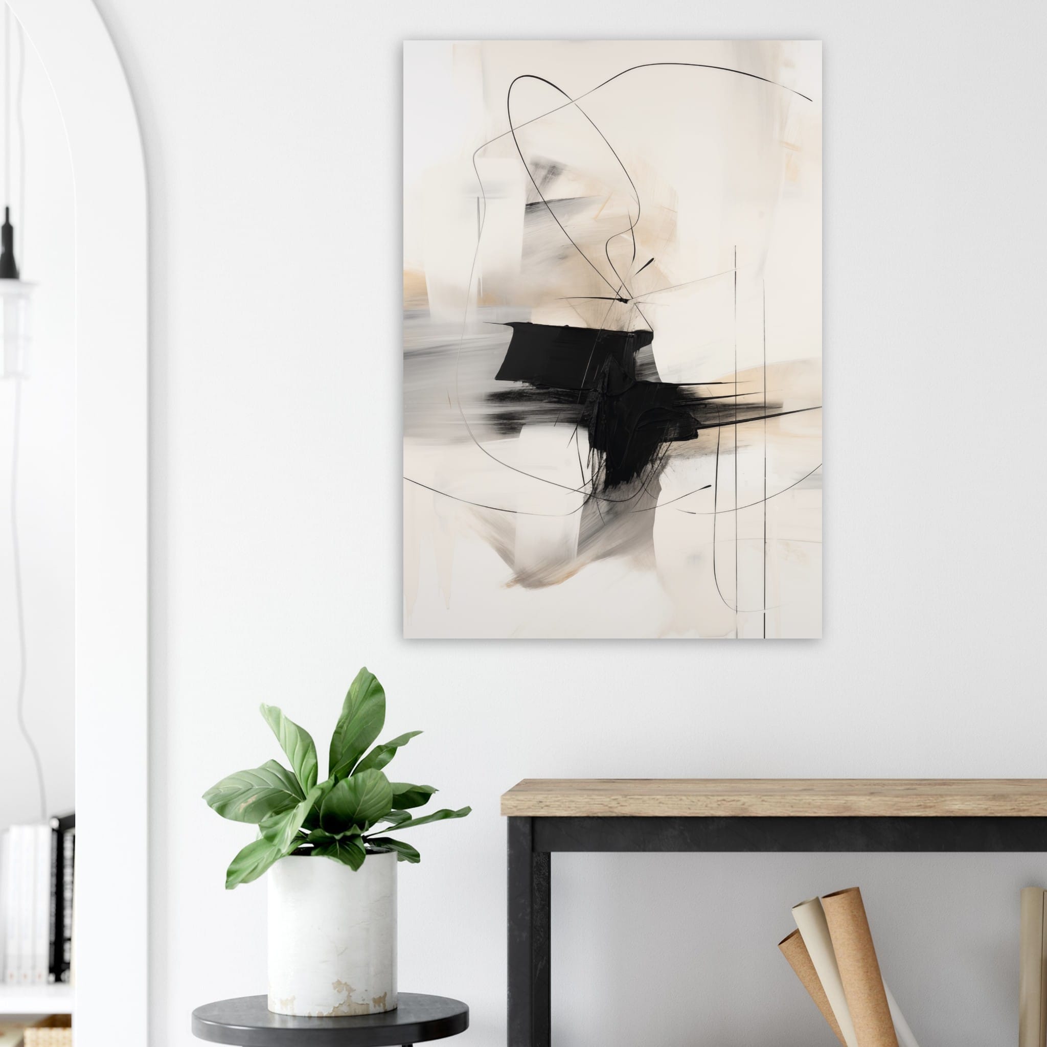 Artfulprints Abstract - Chique brush 9 poster 70x100 cm