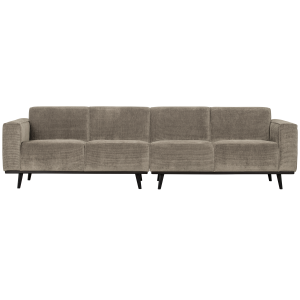WOOOD 4-zits bank Statement – Brede Platte Rib – Clay – 77x280x93 WOOOD 4-zits bank Statement – Brede Platte Rib – Clay – 77x280x93