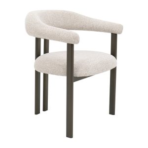 DÉJA Living Eetkamerstoel Odense – Stof – Taupe/Brons – Set van 2 DÉJA Living Eetkamerstoel Odense – Stof – Taupe/Brons – Set van 2