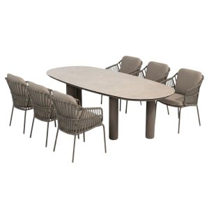 4 Seasons tuinset Capalbio 7-delig terre – Denia tuintafel 240×105 cm 4 Seasons tuinset Capalbio 7-delig terre – Denia tuintafel 240×105 cm