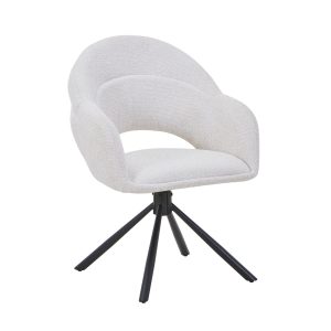DÉJA Living Eetkamerstoel Celeste – Beige – Draaibaar – Set van 2 DÉJA Living Eetkamerstoel Celeste – Beige – Draaibaar – Set van 2
