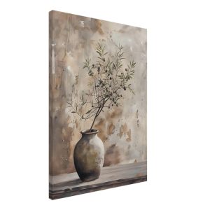 Artfulprints Canvas Rustic olive vase canvas – 50×70 cm – beige Artfulprints Canvas Rustic olive vase canvas – 50×70 cm – beige