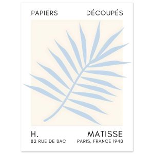 Artfulprints Poster Matisse – Floral reef light blue – 30×40 cm – Blau Artfulprints Poster Matisse – Floral reef light blue – 30×40 cm – Blau