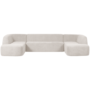 WOOOD u-vorm bank Sloping – Polyester – Pearl Melange WOOOD u-vorm bank Sloping – Polyester – Pearl Melange