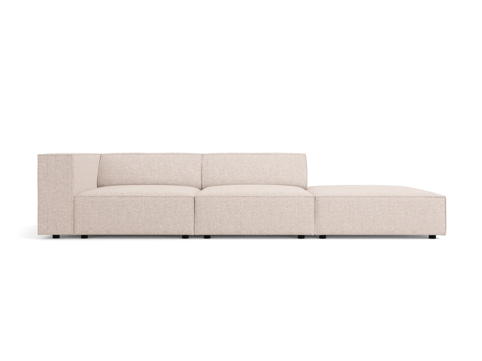 Cosmopolitan Design Rechte bank Arendal 4-zits, chenille, beige - 102x