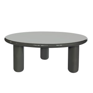 DÉJA Living Salontafel Jelsa – Rond Kaki Groen Glossy MDF – 90x90x35cm