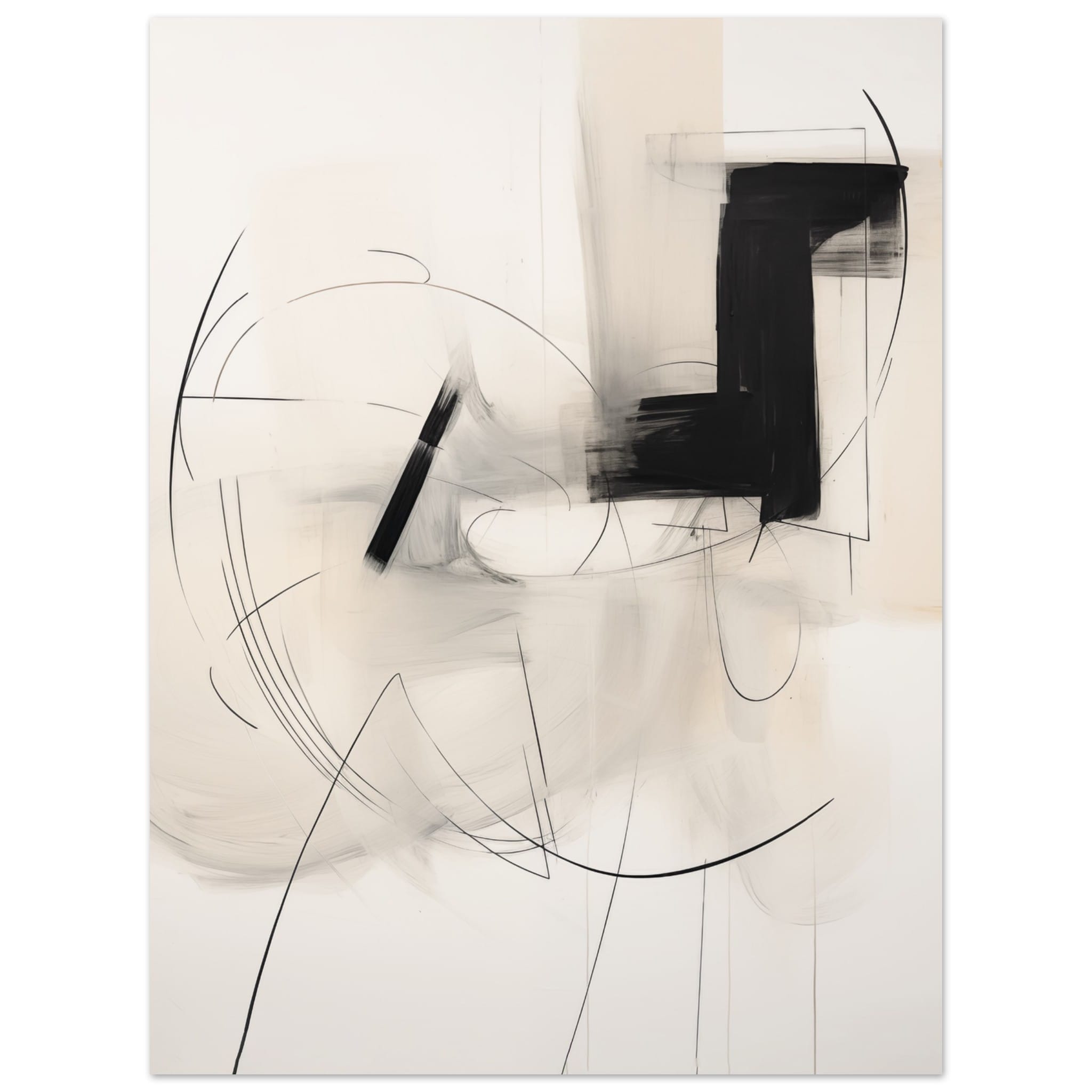 Artfulprints Abstract - Chique brush 7 poster 30x40 cm