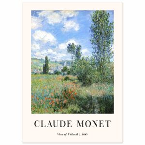 Artfulprints Poster Claude Monet – View of Vétheuil II – 50×70 cm – Gr Artfulprints Poster Claude Monet – View of Vétheuil II – 50×70 cm – Gr
