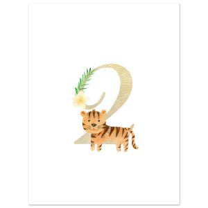 Artfulprints Poster Cijfer 2 kinderkamer – 30×40 cm – Meerkleurig Artfulprints Poster Cijfer 2 kinderkamer – 30×40 cm – Meerkleurig