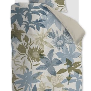 Beddinghouse Dekbedovertrek Flori – 140 x 200/220 cm – Blauw Beddinghouse Dekbedovertrek Flori – 140 x 200/220 cm – Blauw