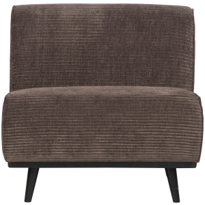 WOOOD 1-zits element Statement – Ribstof – Taupe – 77x79x93 WOOOD 1-zits element Statement – Ribstof – Taupe – 77x79x93