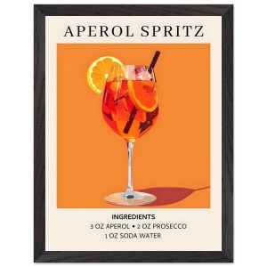 Artfulprints Poster met Lijst Aperol Spritz – Ingrediënten – 30×40 cm Artfulprints Poster met Lijst Aperol Spritz – Ingrediënten – 30×40 cm