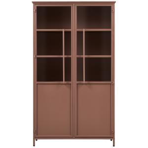WOOOD vitrinekast Exhibit – Metaal – Tan – 170x99x44 WOOOD vitrinekast Exhibit – Metaal – Tan – 170x99x44