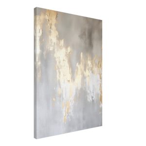 Artfulprints Canvas Abstract – Golden touch canvas – 50×70 cm – Grijs Artfulprints Canvas Abstract – Golden touch canvas – 50×70 cm – Grijs