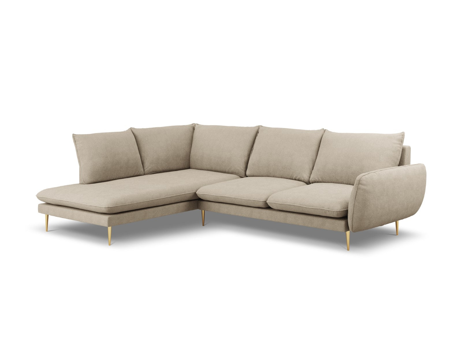 Cosmopolitan Design linker hoekbank Vienna 6-zits, structurele stof, b