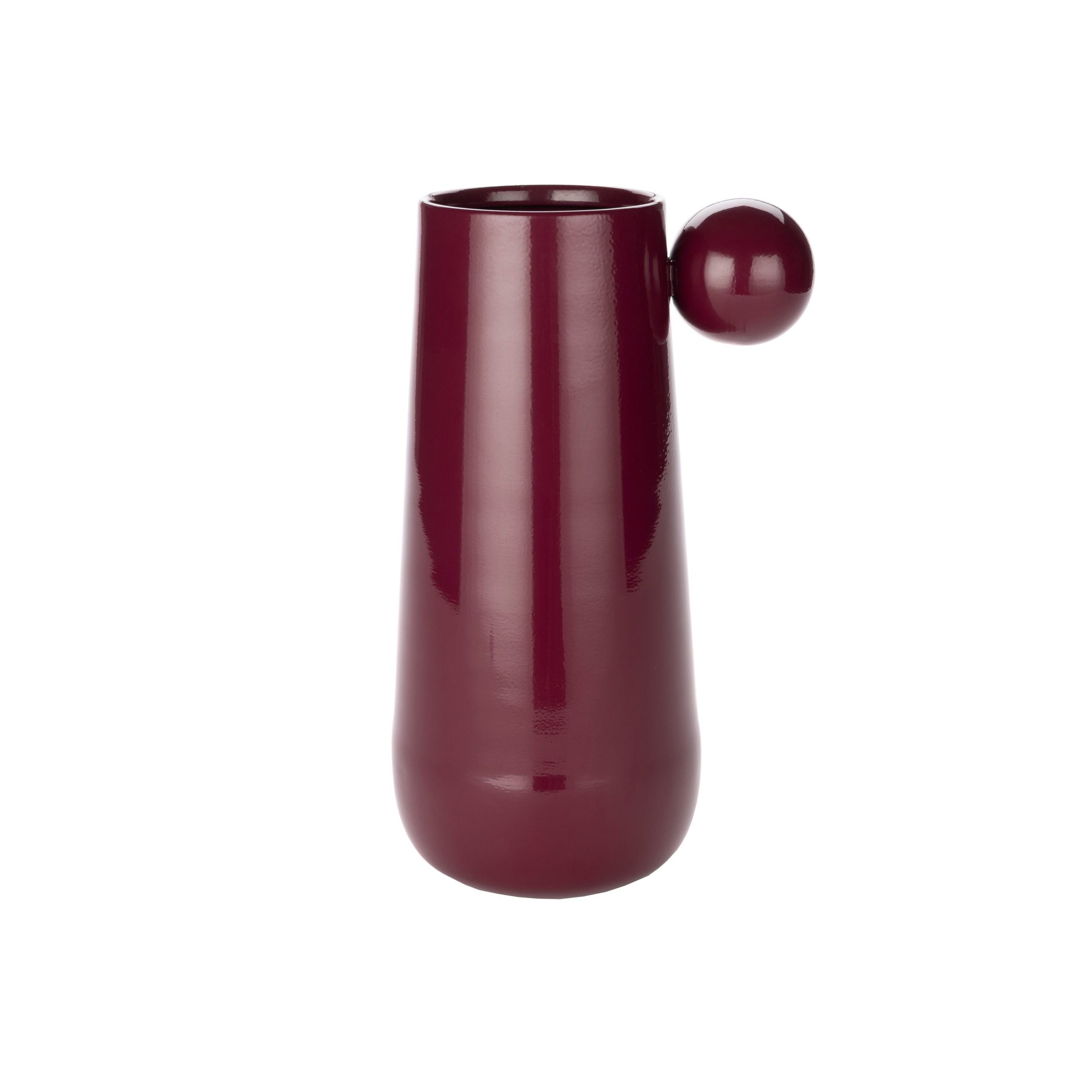 Dutchbone Dot L vaas Bordeaux Rood