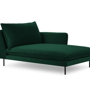 Cosmopolitan Design rechter chaise longue Vienna flueel, flessengroen Cosmopolitan Design rechter chaise longue Vienna flueel, flessengroen