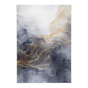 AFK Living vloerkleed Aura – gedrukt – blauw – 200 x 290 cm