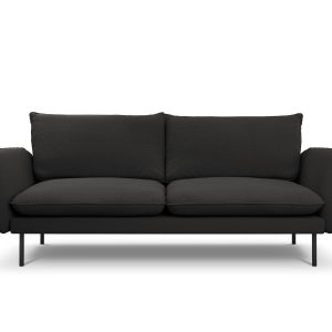 Cosmopolitan Design Bank Vienna 3-zits, boucle, zwart – 92x200x95cm Cosmopolitan Design Bank Vienna 3-zits, boucle, zwart – 92x200x95cm