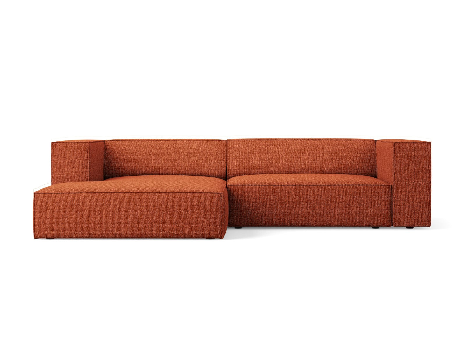 Cosmopolitan Design linker hoekbank Arendal 3-zits, chenille, terracot