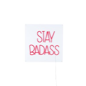 Bold Monkey Badass wandlamp LED neon – Rood Bold Monkey Badass wandlamp LED neon – Rood