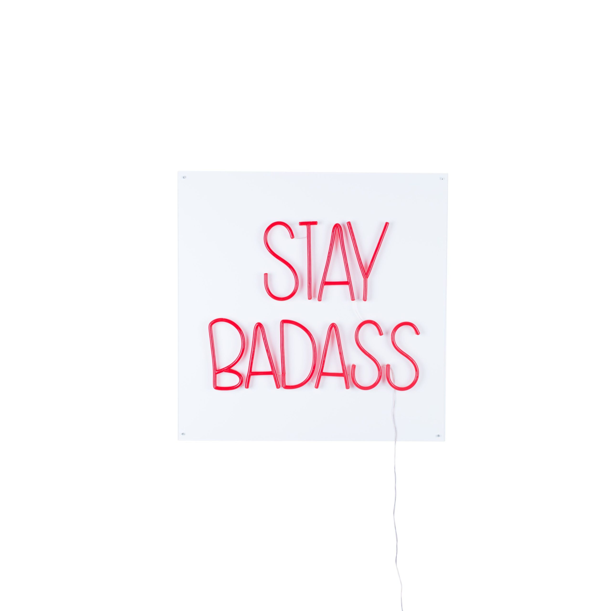 Bold Monkey Badass wandlamp LED neon - Rood