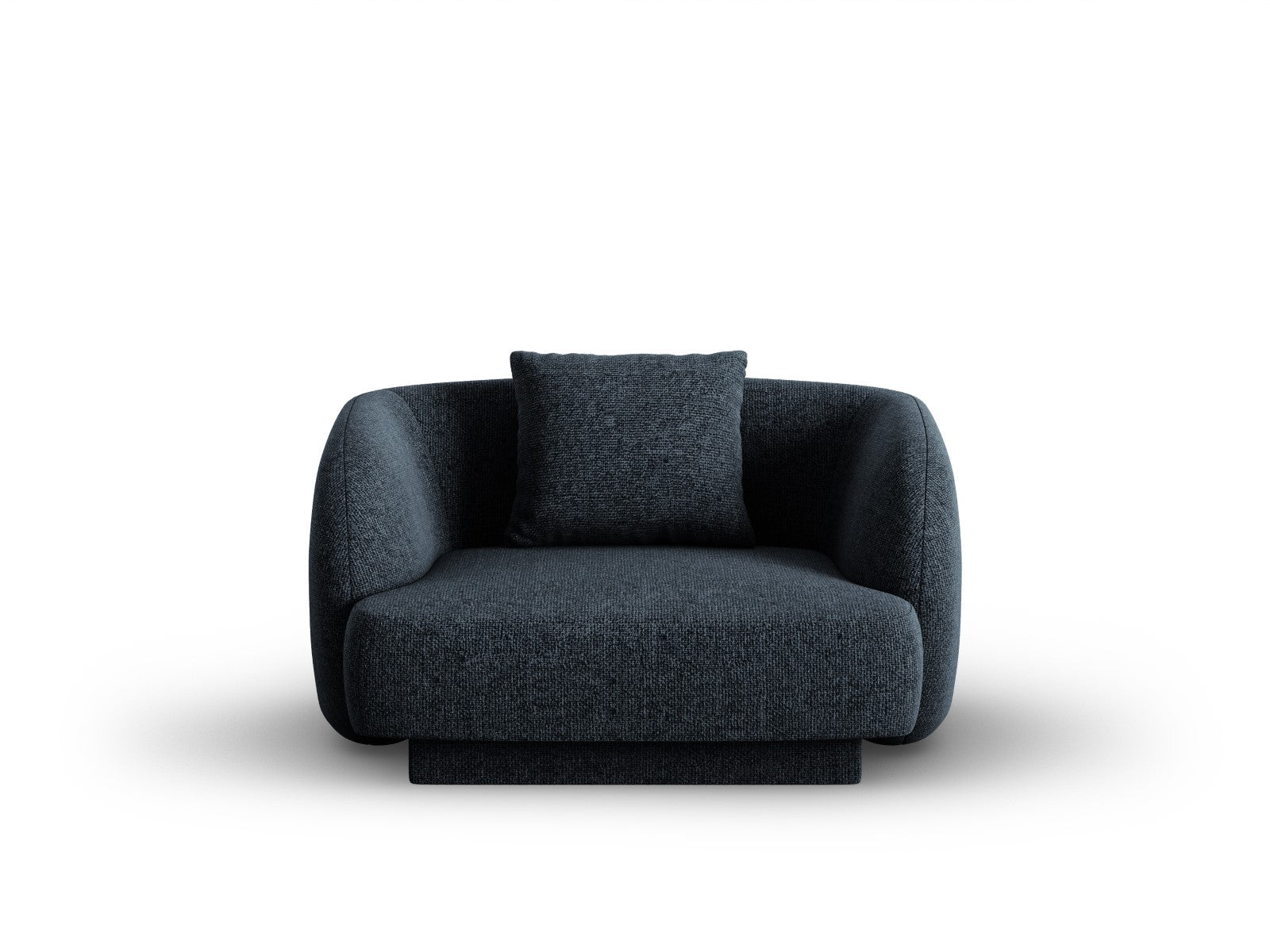 Cosmopolitan Design Fauteuil Tulum chenille, koningsblauw - 90x103x70c