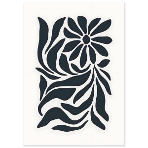 Artfulprints Poster Matisse – Inner bloom – A4 21×29.7 cm – Zwart / Wi Artfulprints Poster Matisse – Inner bloom – A4 21×29.7 cm – Zwart / Wi