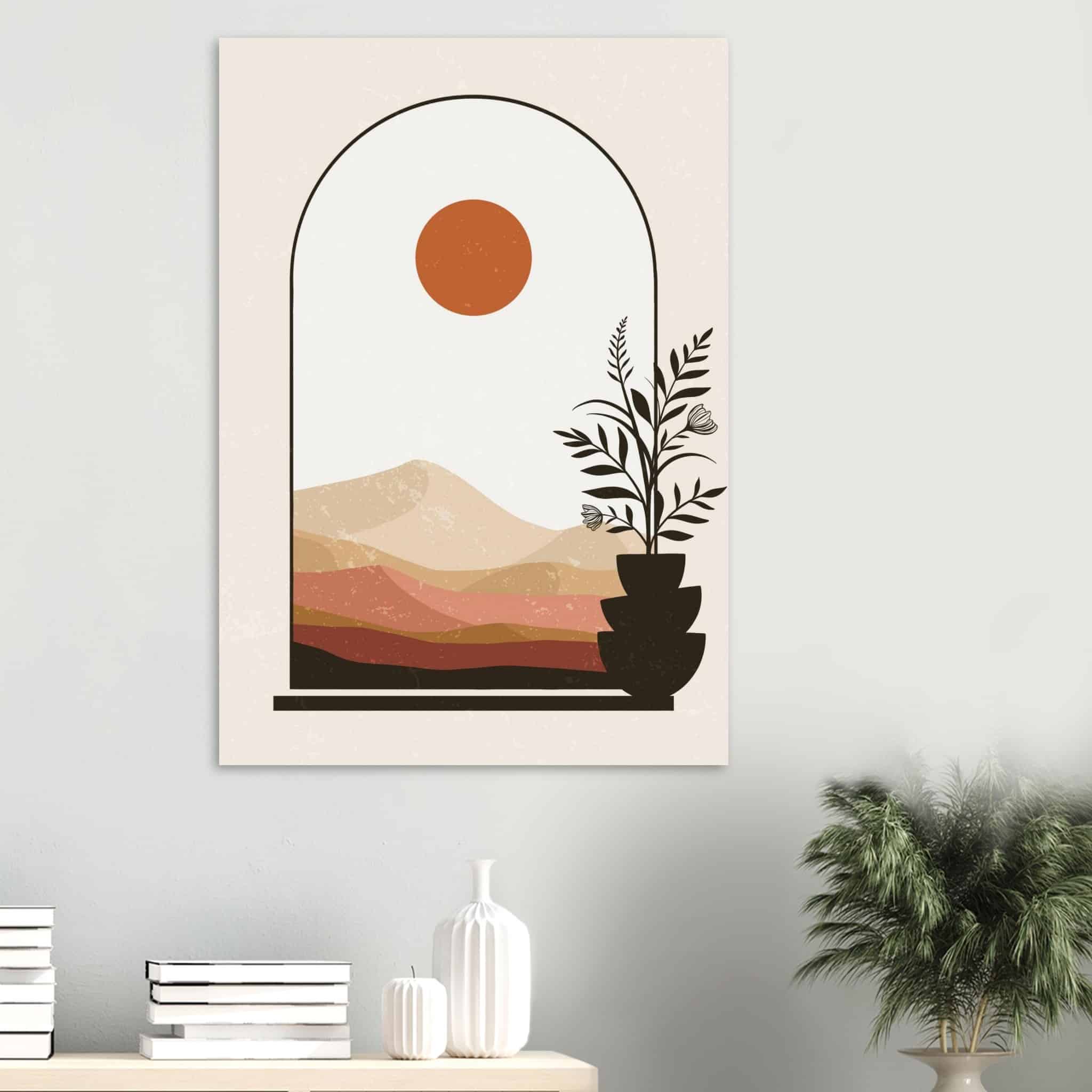 Artfulprints Poster Boho – Serene horizon - 70x100 cm - Meerkleurig
