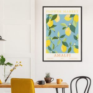 Artfulprints Poster Flower market – Amalfi – 70×100 cm – Meerkleurig