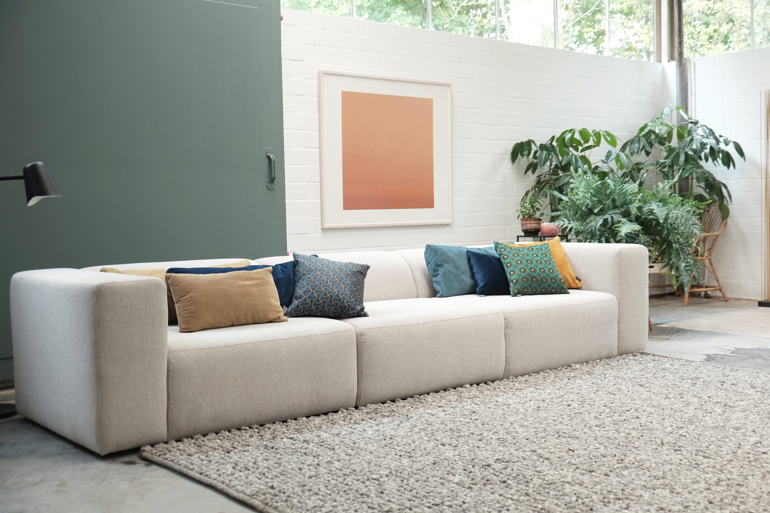 4x6 sofa - modulaire 4-zitsbank - model X6 - beige melange - 328cm