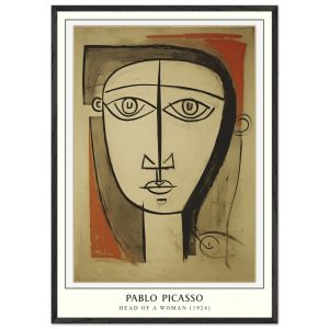 Artfulprints Poster met Lijst Pablo Picasso – Head of a woman – 70×100 Artfulprints Poster met Lijst Pablo Picasso – Head of a woman – 70×100