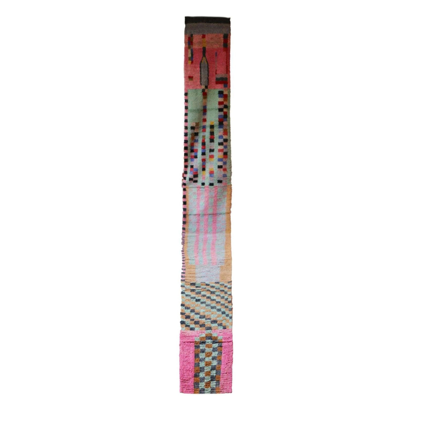 AFK Living vloerkleed Berber - handgemaakt - Wol - 78 x 743 cm