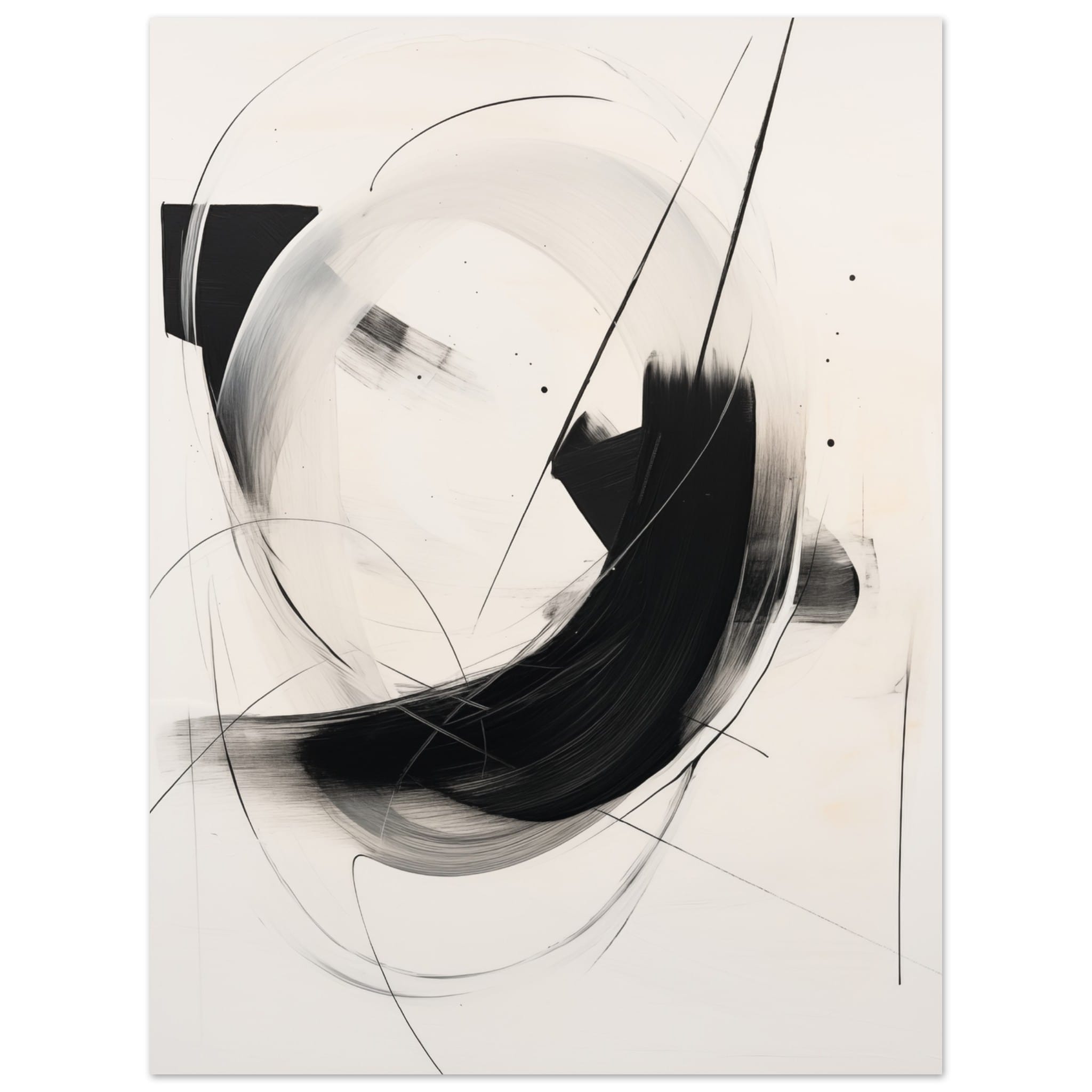 Artfulprints Abstract - Chique brush 5 poster 30x40 cm