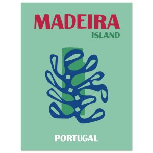 Artfulprints Poster Portugal – Madeira – 30×40 cm – Groen