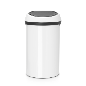 Brabantia Touch Bin afvalemmer, 60 liter – White Brabantia Touch Bin afvalemmer, 60 liter – White