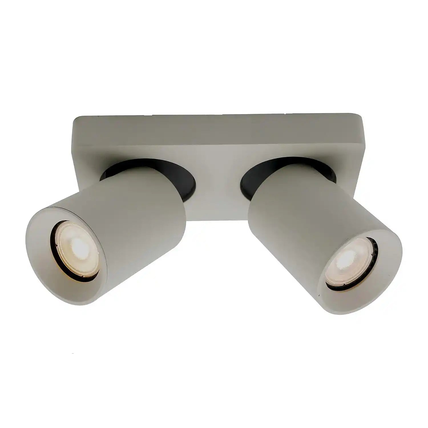 Artdelight spot Megano - 2 lichts - 20 x 11.5 cm - grijs