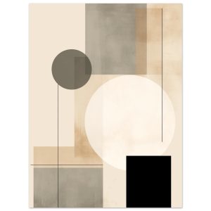 Artfulprints Poster Japandi abstract – 30×40 cm – Taupe Artfulprints Poster Japandi abstract – 30×40 cm – Taupe
