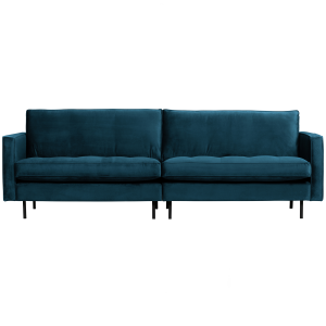 WOOOD classic 3-zits bank Rodeo – Velvet – Blauw – 83x275x88 WOOOD classic 3-zits bank Rodeo – Velvet – Blauw – 83x275x88