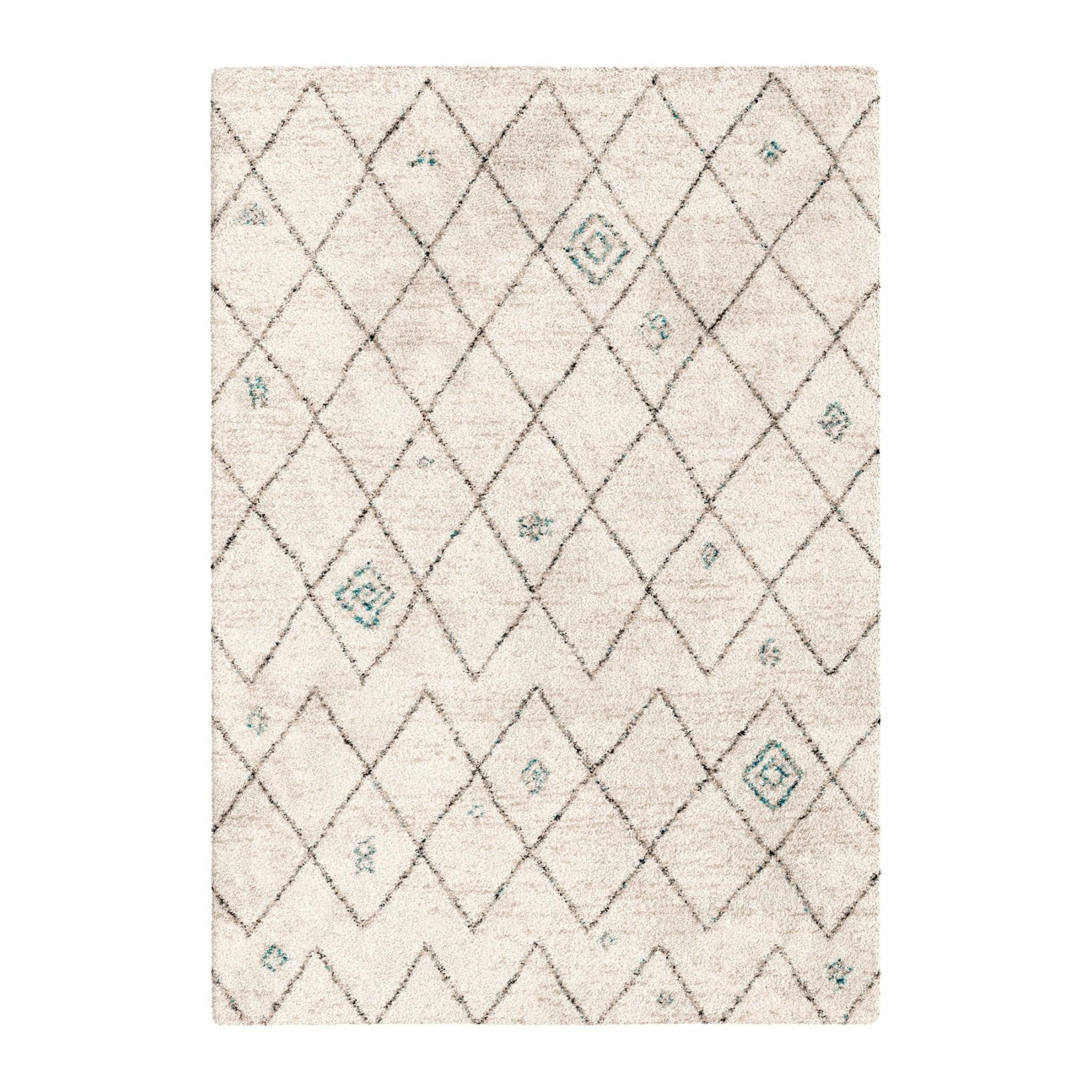AFK Living vloerkleed Diamond - shaggy - beige - 200 x 290 cm