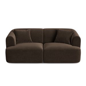 Cosmopolitan Design Modulaire bank Campi 2-zits, flueel chocolade – 90 Cosmopolitan Design Modulaire bank Campi 2-zits, flueel chocolade – 90