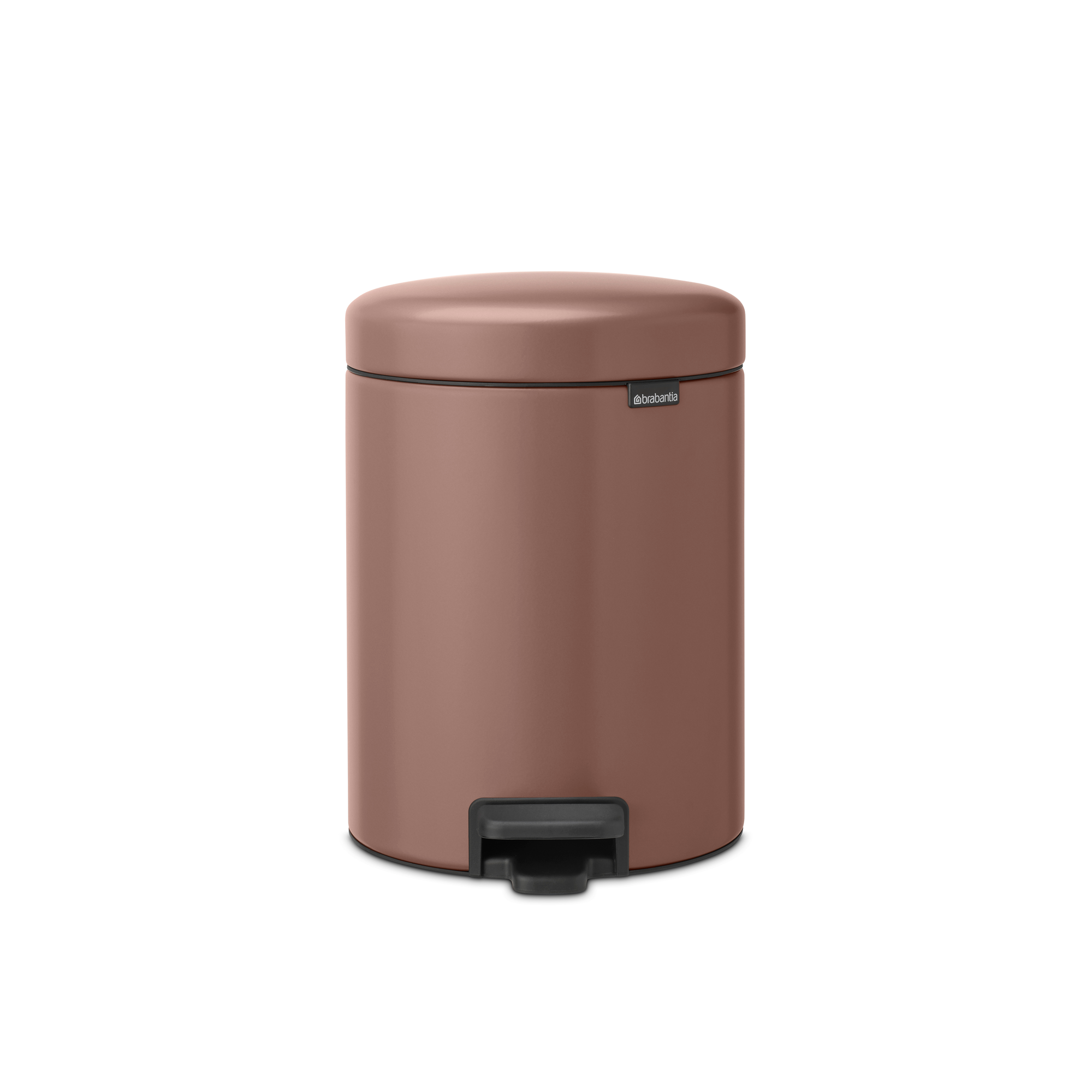 Brabantia NewIcon Pedaalemmer, 5 liter, kunststof binnenemmer - Satin