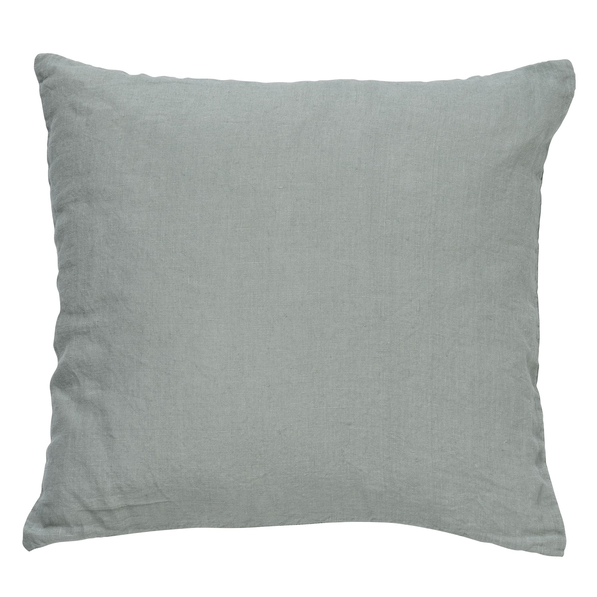 LINN - Sierkussen 45x45 cm - 100% linnen - effen kleur - Jadeite - lic