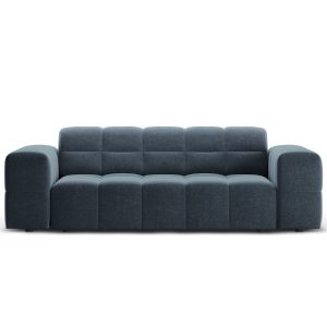 Cosmopolitan Design Bank Chicago 2-zits, chenille koningsblauw – 102×1