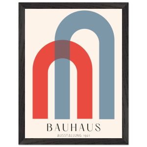 Artfulprints Poster met Lijst Bauhaus – Ausstellung 1921 – 30×40 cm –