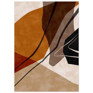 Artfulprints Poster Boho – Warm abstraction – 50×70 cm – Bruin Artfulprints Poster Boho – Warm abstraction – 50×70 cm – Bruin